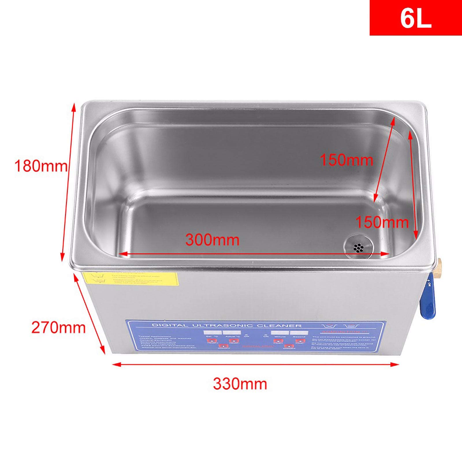 超音波洗浄機 ステンレス製 3Lタンク　未使用品 Amazon.co.jp: 超音波洗浄機(2L・3L・6L・30L) ステンレス製